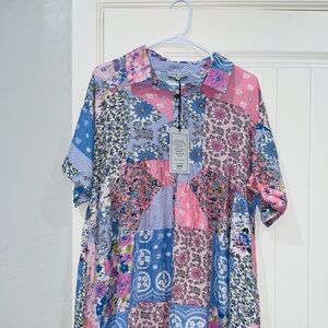 Patchwork Floral Dress